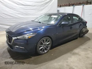 2018 Mazda 3 Grand Touring with VIN 3MZBN1W3XJM213129, listed as a Copart auction lot 50011175 with 95,518 mi miles and Salvage Title. Bid and sale history available at DreamBid. Image 1.