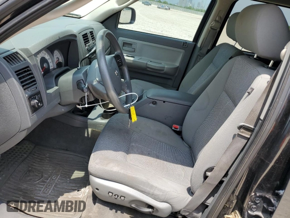 2007 Dodge Dakota SLT with VIN 1D7HW48K97S129325, listed as a Copart auction lot 55304415 with 125,506 mi miles and Clean Title. Bid and sale history available at carsss.com. Image 7.