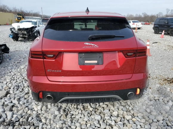 2022 Jaguar E-PACE SE with VIN SADFP2FX1N1031091, listed as a Copart auction lot 45391735 with 33,217 mi miles and Salvage Title. Bid and sale history available at carsss.com. Image 6.