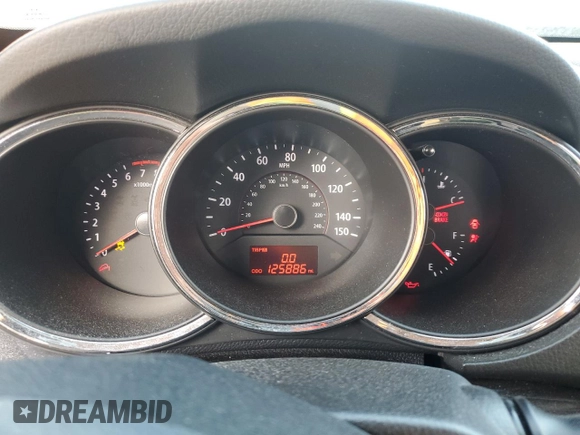 2012 Kia Sorento LX with VIN 5XYKT3A65CG303682, listed as a Copart auction lot 51541035 with 125,886 mi miles and Salvage Title. Bid and sale history available at DreamBid. Image 9.