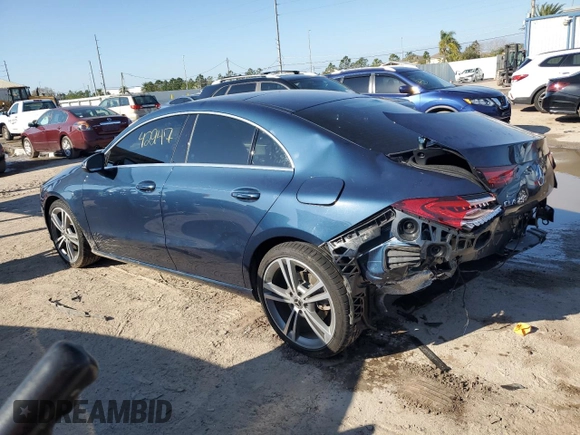 2020 Mercedes-Benz CLA 250 with VIN W1K5J4GB2LN108621, listed as a Copart auction lot 44345814 with 42,947 mi miles and . Bid and sale history available at DreamBid. Image 2.