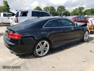 2009 Audi S5 with VIN WAURV78T09A032144, listed as a Copart auction lot 63495234 with 0 mi miles and Salvage Title. Bid and sale history available at carsss.com. Image 3.