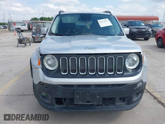 2015 Jeep Renegade Latitude with VIN ZACCJABT3FPC06455, listed as a IAAI auction lot 41974571 with 95,080 mi miles and . Bid and sale history available at DreamBid. Image 12.