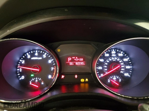 2016 Kia Sedona LX with VIN KNDMB5C17G6165581, listed as a Copart auction lot 53737215 with 160,030 mi miles and Non Repairable. Bid and sale history available at carsss.com. Image 9.