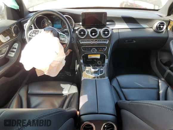 2019 Mercedes-Benz C 300 with VIN 55SWF8DBXKU294402, listed as a Copart auction lot 52570985 with 51,995 mi miles and Salvage Title. Bid and sale history available at DreamBid. Image 8.