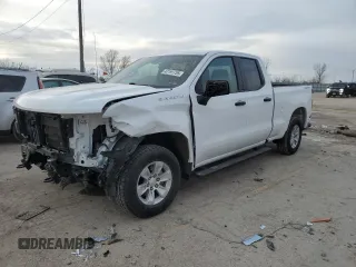 2021 Chevrolet Silverado 1500 Work Truck with VIN 1GCRYAEF8MZ348293, listed as a Copart auction lot 42191755 with 65,424 mi miles and Salvage Title. Bid and sale history available at DreamBid. Image 1.