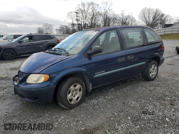 2001 Dodge Caravan SE with VIN 1B4GP25BX1B272378, listed as a Copart auction lot 84653524 with 115,131 mi miles and Salvage Title. Bid and sale history available at DreamBid. Image 1.
