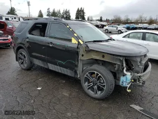 2015 Ford Explorer Sport with VIN 1FM5K8GT4FGB30633, listed as a Copart auction lot 46687275 with 127,443 mi miles and Salvage Title. Bid and sale history available at carsss.com. Image 4.