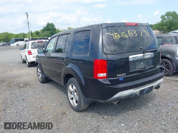 2013 Honda Pilot EX-L with VIN 5FNYF4H61DB024199, listed as a IAAI auction lot 42663791 with 176,294 mi miles and . Bid and sale history available at DreamBid. Image 3.