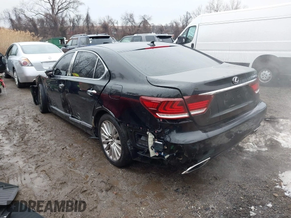 2013 Lexus LS 460 L with VIN JTHDL5EF4D5005941, listed as a IAAI auction lot 41462154 with 144,937 mi miles and . Bid and sale history available at DreamBid. Image 3.
