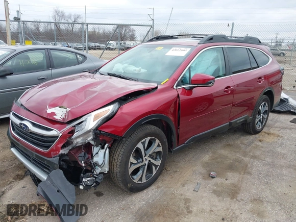 2022 Subaru Outback Limited with VIN 4S4BTANC8N3133115, listed as a IAAI auction lot 42012903 with 57,205 mi miles and . Bid and sale history available at DreamBid. Image 18.