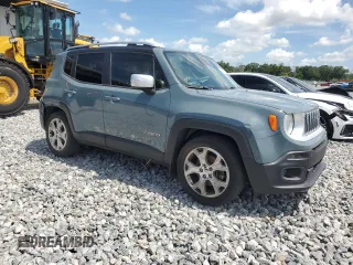 2017 Jeep Renegade Limited with VIN ZACCJADB1HPE48460, listed as a Copart auction lot 60646285 with 134,327 mi miles and Salvage title. Bid and sale history available at DreamBid. Image 4.