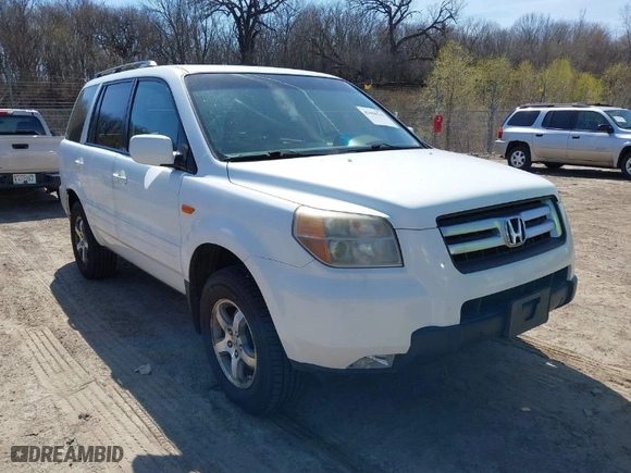 2007 Honda Pilot EX-L with VIN 5FNYF18777B002106, listed as a IAAI auction lot 42060765 with 202,276 mi miles. Bid and sale history available at carsss.com. Image 1.
