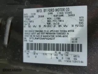 2010 Ford Ranger XLT with VIN 1FTLR4FE9APA24237, listed as a Copart auction lot 50735765 with 210,708 mi miles and Clean Title. Bid and sale history available at carsss.com. Image 12.