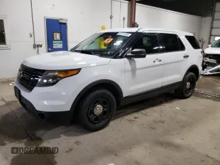 2015 Ford Police Interceptor Utility z VIN 1FM5K8AR8FGC16203, wystawiony jako Copart lot #52721465 z przebiegiem Nie podano mil oraz Szkoda całkowita • Salvage title. Historia ofert i sprzedaży dostępna na DreamBid. Obrazek 1.