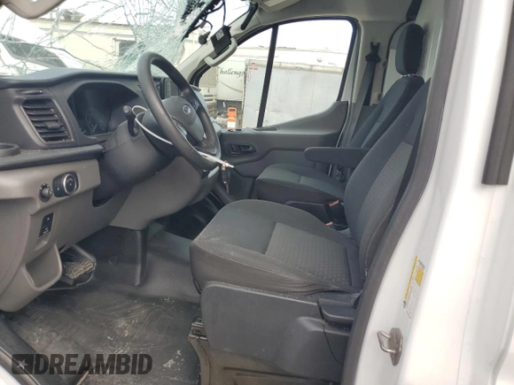 2021 Ford Transit Cargo with VIN 1FTBR1Y80MKA66332, listed as a Copart auction lot 60969155 with 160,742 mi miles and Salvage title. Bid and sale history available at DreamBid. Image 7.