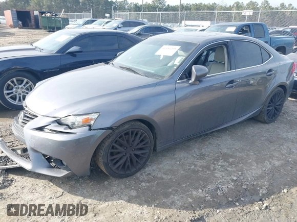 2014 Lexus IS 250 with VIN JTHBF1D29E5005375, listed as a IAAI auction lot 41481295 with 249,716 mi miles. Bid and sale history available at carsss.com. Image 2.