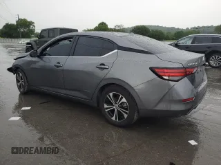 2021 Nissan Sentra SV with VIN 3N1AB8CV6MY222500, listed as a Copart auction lot 57531395 with 80,129 mi miles and Salvage title. Bid and sale history available at DreamBid. Image 2.