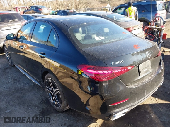 2023 Mercedes-Benz C 300 with VIN W1KAF4HB6PR146740, listed as a IAAI auction lot 41457449 with 14,919 mi miles and . Bid and sale history available at DreamBid. Image 3.