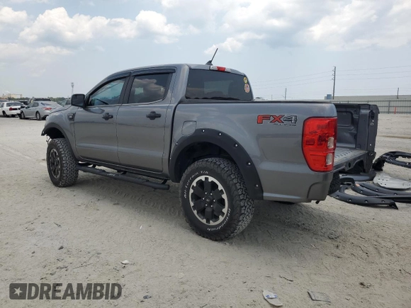 2021 Ford Ranger XL with VIN 1FTER4FH1MLD36020, listed as a Copart auction lot 58893745 with 48,296 mi miles and Salvage title. Bid and sale history available at DreamBid. Image 2.