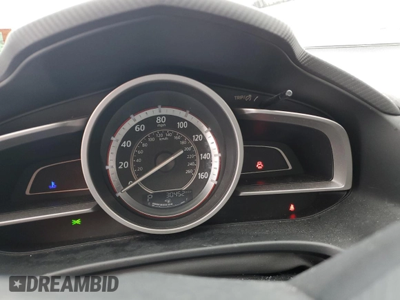 2015 Mazda 3 i SV with VIN JM1BM1T75F1247402, listed as a Copart auction lot 86841394 with 30,452 mi miles and Salvage Title. Bid and sale history available at DreamBid. Image 9.