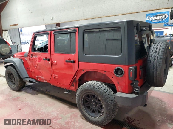 2018 Jeep Wrangler JK Unlimited Sport S with VIN 1C4BJWDG4JL895945, listed as a Copart auction lot 79836184 with 81,287 mi miles and Salvage Title. Bid and sale history available at carsss.com. Image 2.
