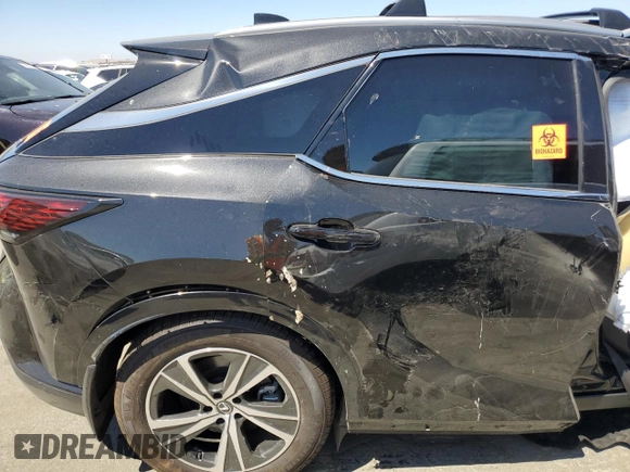 2023 Lexus RX with VIN 2T2BAMBA9PC020987, listed as a Copart auction lot 65079944 with 0 mi miles and Salvage Title. Bid and sale history available at carsss.com. Image 10.