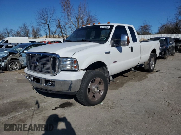 2007 Ford F-250 XL with VIN 1FTSX21P67EA04580, listed as a Copart auction lot 83778264 with 166,015 mi miles and Salvage Title. Bid and sale history available at DreamBid. Image 1.