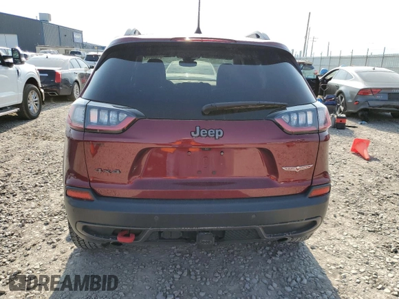 2019 Jeep Cherokee Trailhawk Elite with VIN 1C4PJMBNXKD147403, listed as a Copart auction lot 61609245 with 58,636 mi miles and Clean title. Bid and sale history available at DreamBid. Image 6.