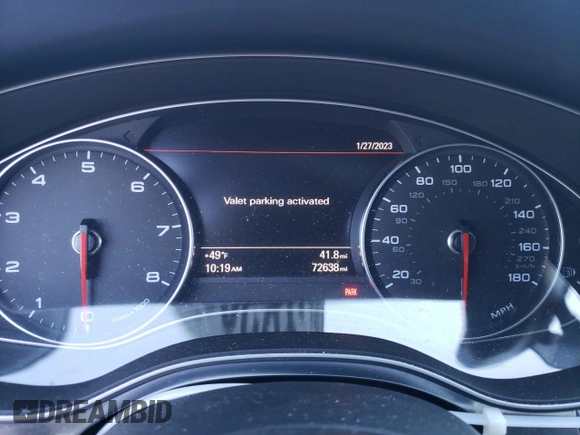 2015 Audi A6 2.0T Premium Plus with VIN WAUGFAFC5FN035100, listed as a Copart auction lot 38365073 with 72,638 mi miles. Bid and sale history available at carsss.com. Image 9.
