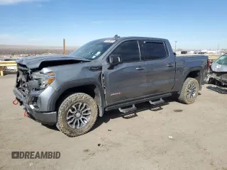 2021 GMC Sierra 1500 AT4 with VIN 3GTP9EED7MG427948, listed as a Copart auction lot 46108875 with 108,835 mi miles and Salvage Title. Bid and sale history available at carsss.com. Image 1.