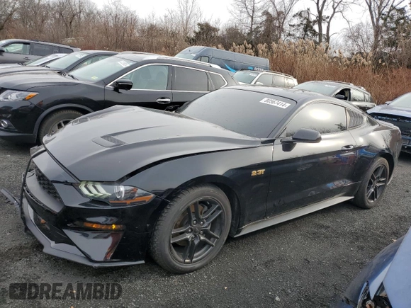 2018 Ford Mustang EcoBoost z VIN 1FA6P8TH0J5162114, wystawiony jako Copart lot #80567414 z przebiegiem 50 067 mil mil oraz Szkoda całkowita • Salvage title. Historia ofert i sprzedaży dostępna na DreamBid. Obrazek 1.