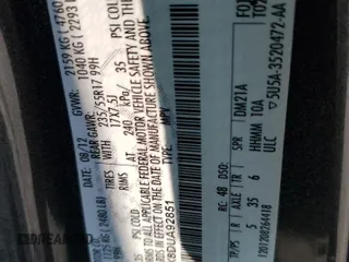 2013 Ford Escape SE с VIN 1FMCU9GX8DUA92851, выставлен на аукционе Copart как лот 59393785 с пробегом 173 805 миль миль и Списание • Salvage title. История ставок и продаж доступна на DreamBid. Изображение 13.