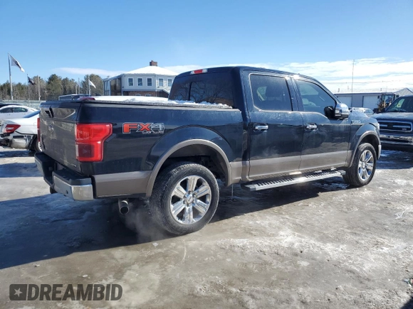 2018 Ford F-150 XL with VIN 1FTEW1EG0JFB07905, listed as a Copart auction lot 43065005 with 132,923 mi miles and Salvage Title. Bid and sale history available at carsss.com. Image 3.