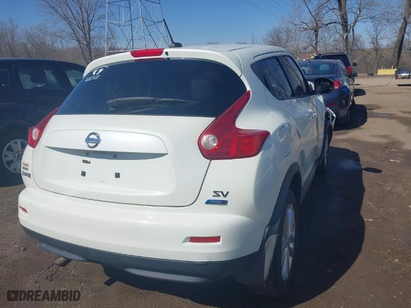 2012 Nissan Juke S with VIN JN8AF5MR7CT105652, listed as a IAAI auction lot 41744183 with 164,368 mi miles. Bid and sale history available at carsss.com. Image 4.