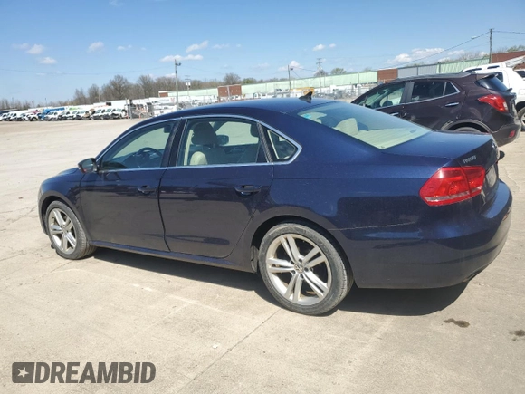 2014 Volkswagen Passat SE with VIN 1VWBT7A32EC048264, listed as a Copart auction lot 53511665 with 170,842 mi miles and Clean title. Bid and sale history available at DreamBid. Image 2.
