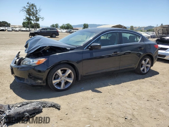 2013 Acura ILX Technology with VIN 19VDE1F70DE006075, listed as a Copart auction lot 59162885 with 156,093 mi miles and Salvage title. Bid and sale history available at DreamBid. Image 1.