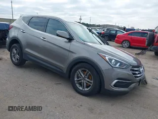 2018 Hyundai Santa Fe Sport 2.4L with VIN 5XYZT3LB4JG546485, listed as a IAAI auction lot 41625632 with 91,437 mi miles. Bid and sale history available at carsss.com. Image 1.