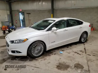 2014 Ford Fusion Titanium Hybrid with VIN 3FA6P0RU5ER295945, listed as a Copart auction lot 44029995 with 50,909 mi miles and Salvage Title. Bid and sale history available at carsss.com. Image 1.