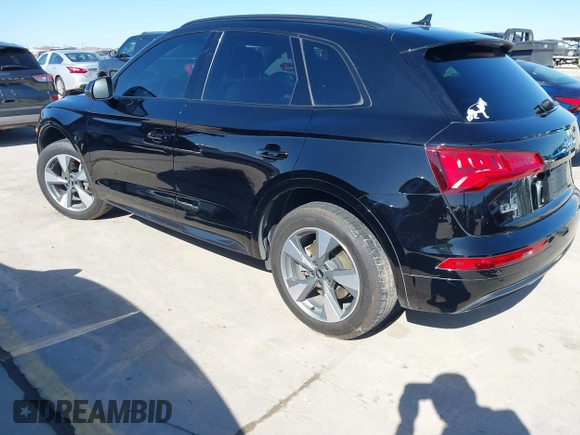 2020 Audi Q5 Premium with VIN WA1ANAFY4L2088840, listed as a IAAI auction lot 41392034 with 33,501 mi miles and . Bid and sale history available at DreamBid. Image 3.