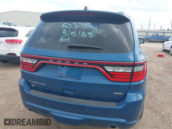 2025 Dodge Durango GT Plus with VIN 1C4RDJDG9SC517906, listed as a IAAI auction lot 42164264 with 1,247 mi miles and . Bid and sale history available at DreamBid. Image 17.
