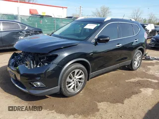 2014 Nissan Rogue SV with VIN 5N1AT2MTXEC768212, listed as a IAAI auction lot 42094093 with 93,685 mi miles and . Bid and sale history available at carsss.com. Image 19.