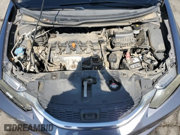 2014 Honda Civic Sedan EX with VIN 19XFB2F86EE213594, listed as a Copart auction lot 53097565 with 145,219 mi miles and Salvage Title. Bid and sale history available at carsss.com. Image 11.