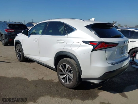 2020 Lexus NX with VIN JTJDARBZ4L5007813, listed as a IAAI auction lot 41988843 with 53,298 mi miles. Bid and sale history available at carsss.com. Image 3.