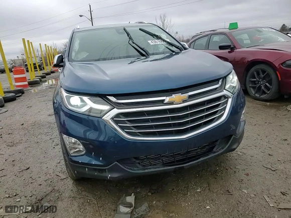 2020 Chevrolet Equinox Premier with VIN 2GNAXNEV7L6179688, listed as a Copart auction lot 43816605 with 53,697 mi miles and Salvage Title. Bid and sale history available at carsss.com. Image 12.