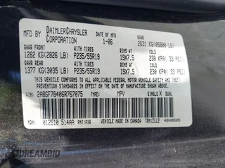 2006 Chrysler Pacifica with VIN 2A8GF78406R767075, listed as a IAAI auction lot 42222619 with 213,032 mi miles and . Bid and sale history available at DreamBid. Image 9.