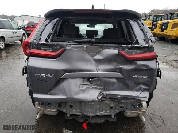 2022 Honda CR-V EX with VIN 2HKRW2H53NH663820, listed as a Copart auction lot 44587505 with 35,570 mi miles and Salvage Title. Bid and sale history available at carsss.com. Image 6.