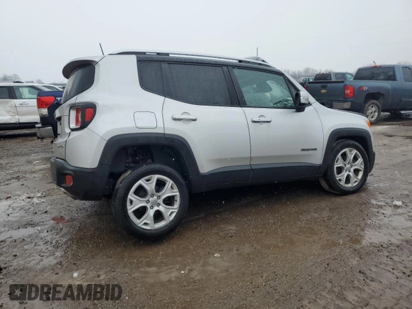 2018 Jeep Renegade Limited z VIN ZACCJBDB4JPH05591, wystawiony jako Copart lot #43185655 z przebiegiem 81 011 mil mil oraz Czysty tytuł • Clean title. Historia ofert i sprzedaży dostępna na DreamBid. Obrazek 3.