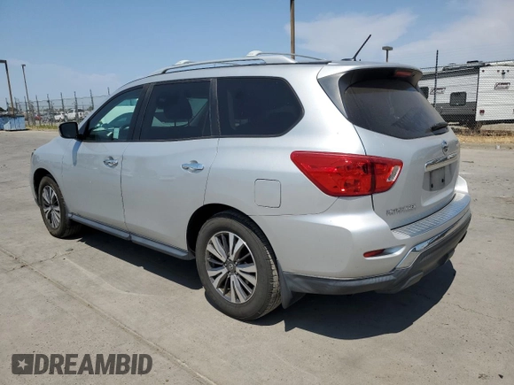 2017 Nissan Pathfinder S with VIN 5N1DR2MN0HC666046, listed as a Copart auction lot 60103085 with 99,194 mi miles and Salvage title. Bid and sale history available at DreamBid. Image 2.