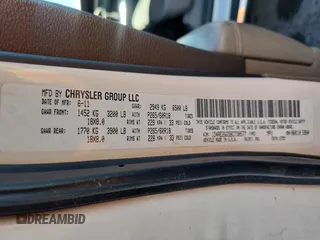 2011 Dodge Durango Express с VIN 1D4RE2GG5BC730577, выставлен на аукционе Copart как лот 60932515 с пробегом 184 504 миль миль и Чистый • Clean title. История ставок и продаж доступна на DreamBid. Изображение 13.